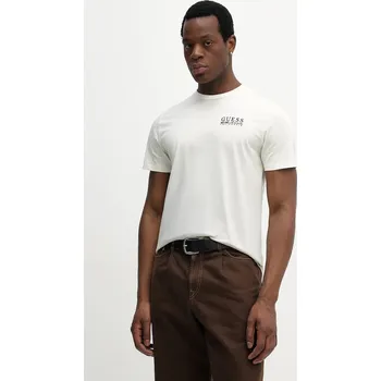 Pánská móda Bavlněné tričko Guess M6RI05.KBW41 béžová 01X, vel. XL