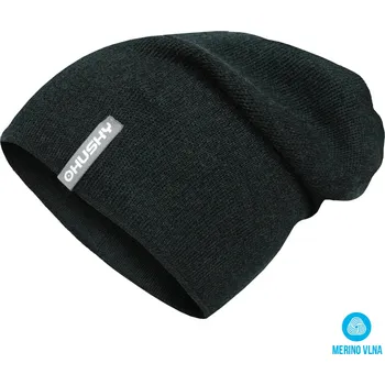 Čepice Husky Pánská merino čepice Merhat 2 L-XL, khaki melír