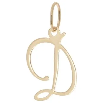 Přívěsek Přívěšek ze žlutého zlata písmeno D ZZ0927DMF + Dárek zdarma