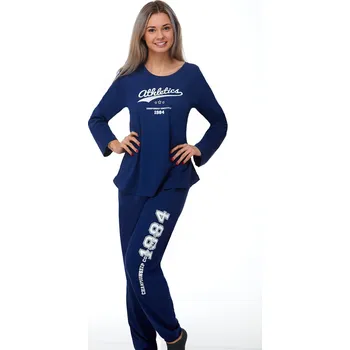 Dámské pyžamo Pyžamo comfort beautiful pro ženy či dívky 1B1122 modrá 3xl