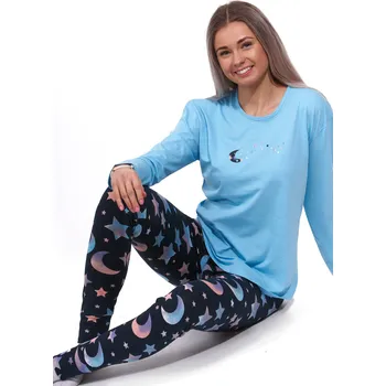 Dámské pyžamo Modré pyžamo pro ženy či dívky a duhové noční nebe 1B1996 modrá xxl