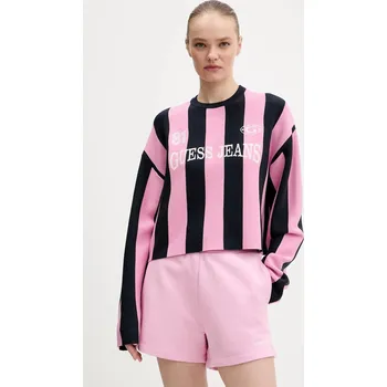 Dámský svetr Svetr Guess Jeans W6RR17.Z3FC2 růžová 30A, vel. XL