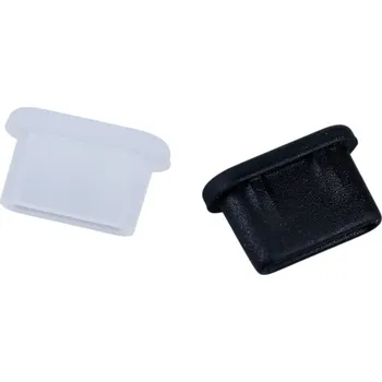 Elektrický konektor LaskaKit_cz Protiprachový kryt, zaslepka pro USB-C Černá