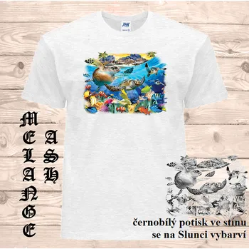 detske-bavlnene_tricko_uv_potisk_morske_zelvicky Barva: Heather grey - vřesově šedá, velikost: 152