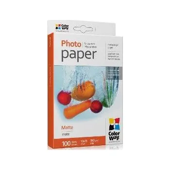 Fotopapír Fotopapír Matte 10x15 100ks COLORWAY
