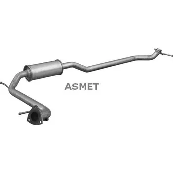 Tlumič výfuku Střední tlumič výfuku ASMET 13.036