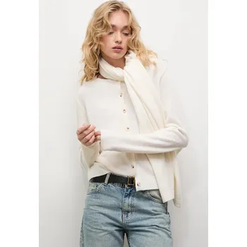 Dámský svetr Kardigan z merino vlny se šálou Answear.LAB WA25-SWD025 béžová 01X, vel. S