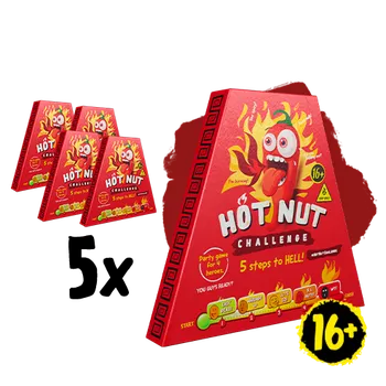 Slaná pochutina 5x HOT-NUT Challenge Tree Pack 24 g (155 Kč/ks)