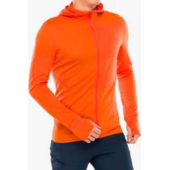 Pánská mikina Mikina Icebreaker Merino 200 Realfleece Descender LS Zip Hoodie - blaze