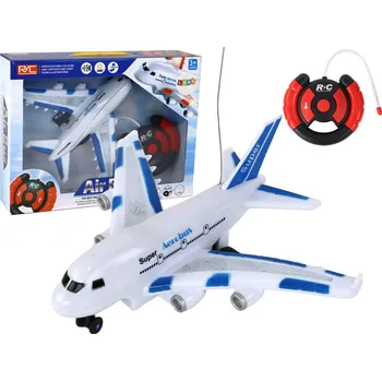 RC model letadla RC Letadlo Aerobus, dálkové ovládání, světla, zvuky - bílá