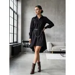 Stylové košilové šaty VSB GRÉTA v černé barvě