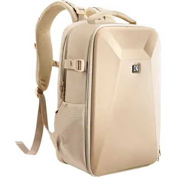 K&F Concept prostorný foto batoh 22L Nature Wander 10 béžová (voděodolný fotobatoh na objektivy, fotoaparáty i dron KF13.134V1)