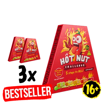 Slaná pochutina 3x HOT-NUT Challenge Trio Pack 24 g (175 Kč/ks)