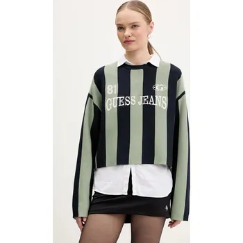 Dámský svetr Svetr Guess Jeans W6RR17.Z3FC2 zelená 77X, vel. S