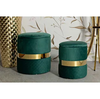 Taburet Sada taburetek Yardley zelená