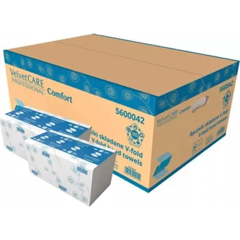 Papírový ručník Velvet Care Comfort Papírové ručníky V fold, 2 vrstvy, 3000 ks