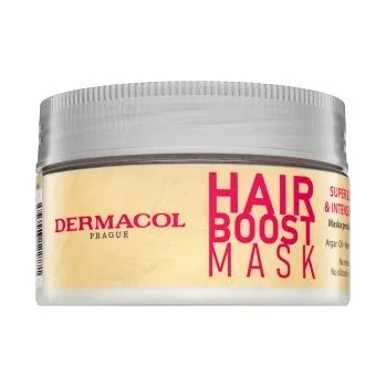 Vlasová regenerace Dermacol Hair Boost Super Blonde & Intensive Care Mask vyživující maska pro blond vlasy 200 ml