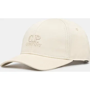 Kšiltovka Bavlněná baseballová čepice C.P. Company, ONE SIZE, béžová, 80X
