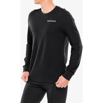 Pánská mikina Mikina bez kapuce Smartwool Gondola View Long Sleeve Graphic Tee - black
