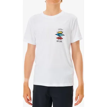 Pánské tričko Chlapecké tričko Rip Curl Icons Surflite S/S Rash V- Boy - white