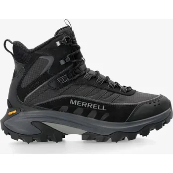 Pánská treková obuv Vysoké turistické boty Merrell Moab Speed 2 Thermo Mid WP - triple black