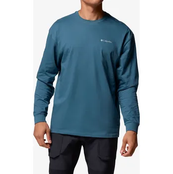 Pánská mikina Mikina bez kapuce Columbia Black Butte LS Graphic Tee - everblue/trailmap