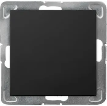 vypínač Ospel IMPRESJA Jednopólový vypínač černá metalíza LP-1Y/m/33