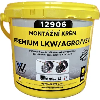 Sada na opravu pneumatiky 12906 montážní krém PREMIUM LKW a agro 5 kg, žlutý