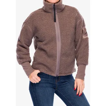 Dámská mikina Fleecová mikina dámská Didriksons Mella Full Zip 3 - bark