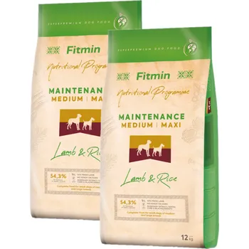 Fitmin Medium/Maxi Lamb/Rice, 2x 12 kg