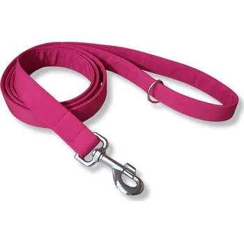 Vodítko pro psa Softshellové vodítko pro malá plemena - FUCHSIOVÁ, 1,5 m, Karabina 67 mm - pro malá plemena - pochromováno