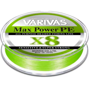 Šňůra Varivas Max Power PE X8 Lime Green 150 m