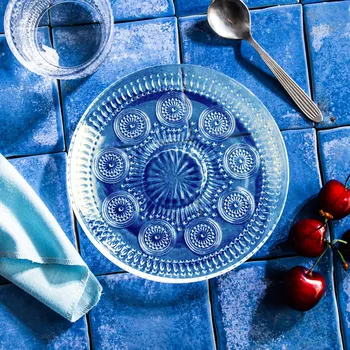 Talíř Skleněný dezertní talíř DAISY 17 cm