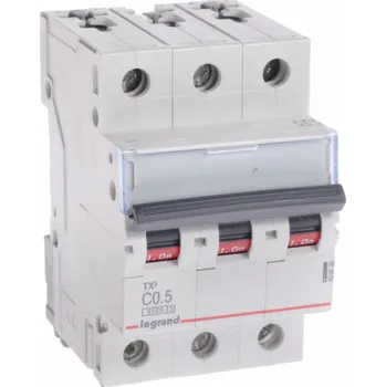 Jistič Legrand Jistič 3P C 0,5A 6kA AC S303 TX3 (403536)