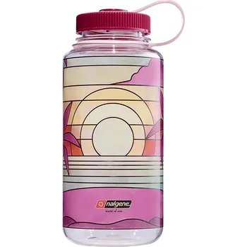 Turistická láhev Nalgene Wide Mouth 32 oz (1000ml) - clear stained glass sunset