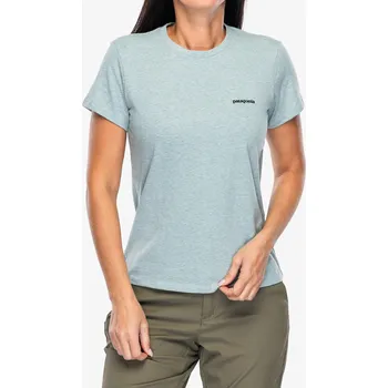 Dámské tričko Dámské tričko Patagonia P-6 Logo Responsibili-Tee - p-6 outline/virtually blue