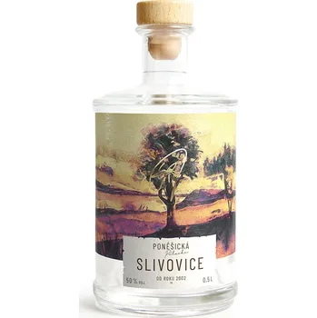 Pálenka Poněšická slivovice 50 % 0,5 l