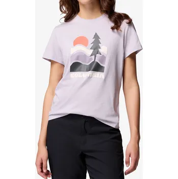 Dámské tričko Columbia Ruby Springs Graphic Fitted S/S - lavender pearl/get hiked
