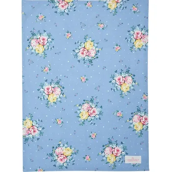 Utěrka GreenGate, Dánsko GreenGate - Kuchyňská utěrka Laura Dusty Blue - 50×70 cm Velikost: 50x70