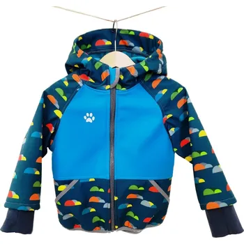 Chlapecká bunda Kocour Mourek Bunda softshellová MRÁČKY s fleecem Velikost 98/104