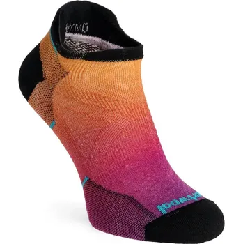Dámská móda Běžecké ponožky dámské Smartwool Run Zero Cushion Ombre Print Low Ankle Socks - tandoori orange