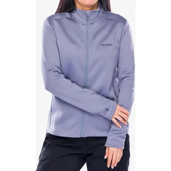 Dámská mikina Dámská mikina na zip Salomon Outline Warm FZ - blue granite