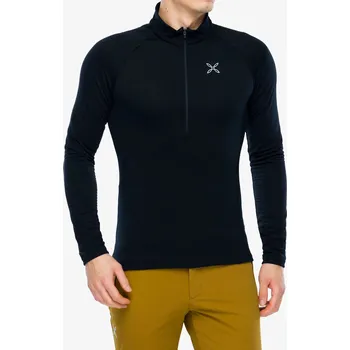 Pánská mikina Mikina se zipem Montura Peak Power Grid Polartec Anorak - black