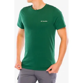 Pánské oblečení Tričko s potiskem Columbia Rapid Ridge Back Graphic Tee II - rain forest/amazing heights