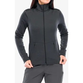 Dámská móda Dámská mikina na zip Odlo Grid Fleece Mid Layer Full Zip - black melange