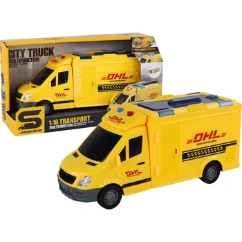 autíčko Dodávkové auto 1:16 – žluté