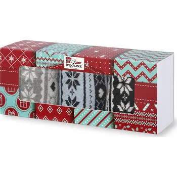 Dámské ponožky Dárkové balení dámských ponožek 3v1 NATURAL Wooline Wool 4 Velikost ponožek: EUR 39-42