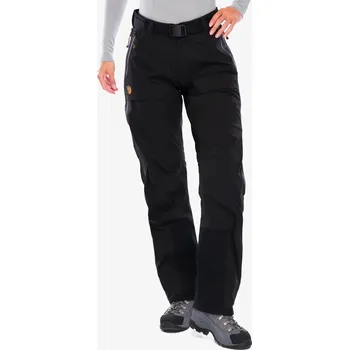Dámské oblečení Dámské kalhoty Fjällräven Keb Eco-Shell Trousers - černé