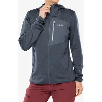 Dámská mikina Dámská mikina na zip Rab Ascendor Hoody - steel