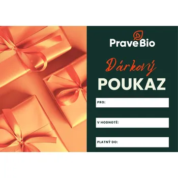 Dárkový potravinový koš Pravé Bio | Elektronický Dárkový Poukaz - 300 - 10000 Kč Obsah: 300 Kč v hodnotě 300 - 10 000 Kč